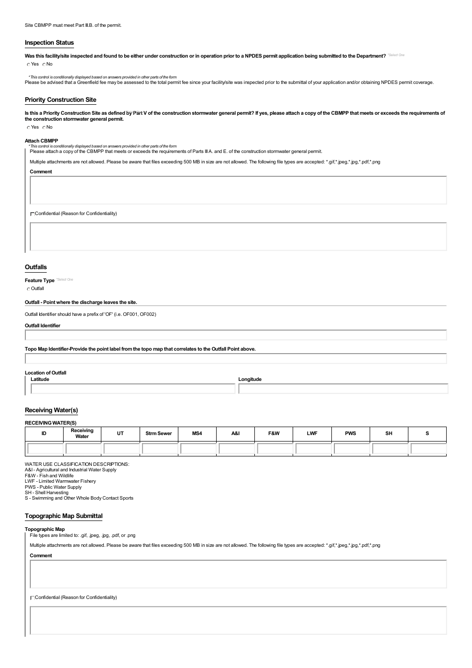 ADEM Form 024 Notice of Intent - Npdes General Permit Number Alr100000 (Construction Stormwater) - Alabama, Page 8