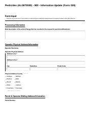 ADEM Form 028 Notice of Intent - Npdes General Permit Number Alg870000 (Pesticides) - Alabama, Page 11