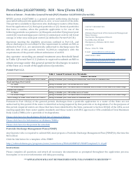 ADEM Form 028 Notice of Intent - Npdes General Permit Number Alg870000 (Pesticides) - Alabama, Page 2