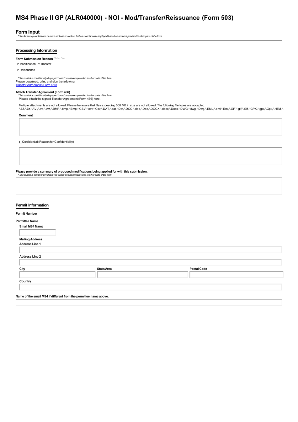 ADEM Form 503 Notice of Intent - Npdes General Permit Number Alr040000 (Ms4 Phase II) - Alabama, Page 14
