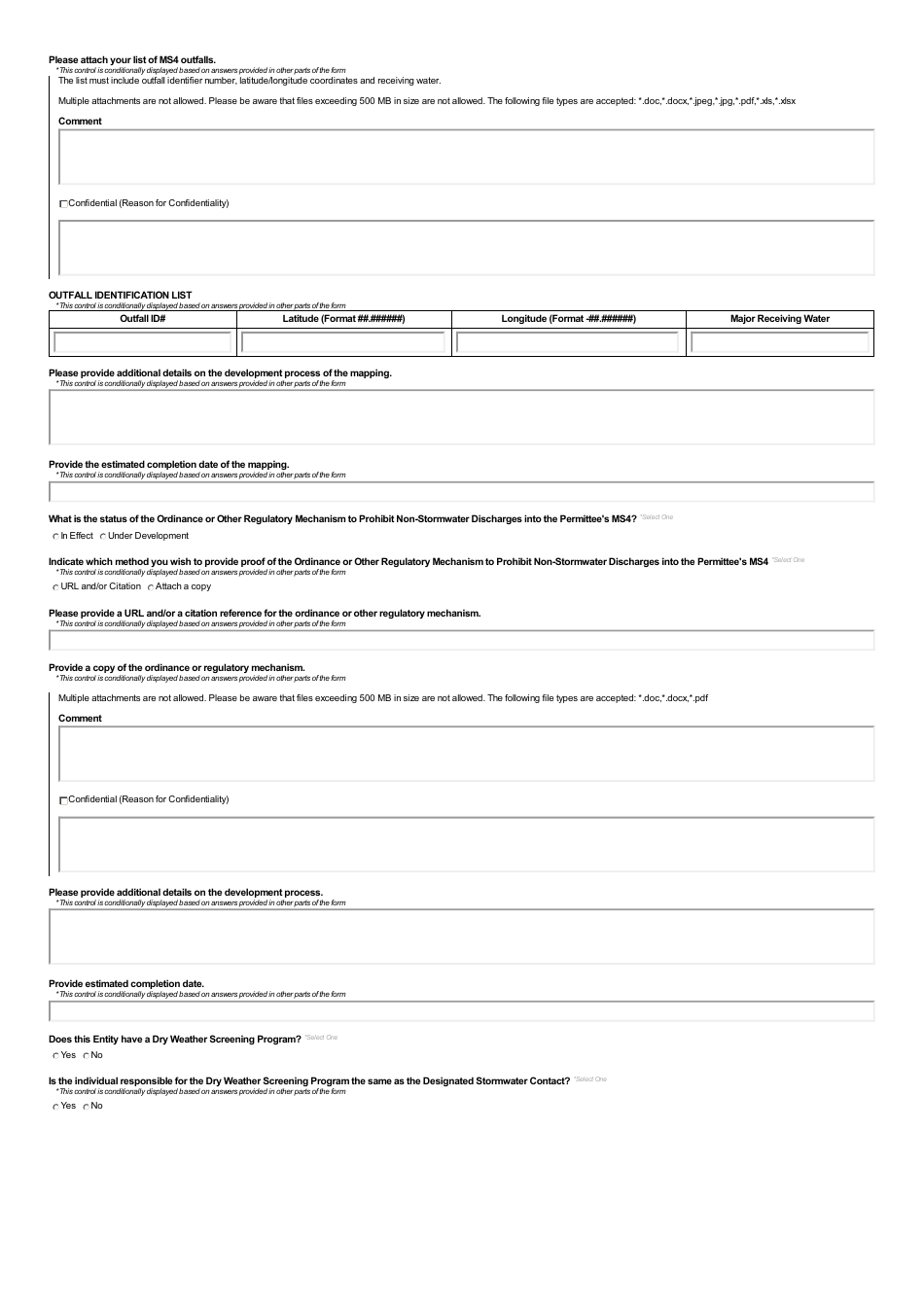 ADEM Form 503 Notice of Intent - Npdes General Permit Number Alr040000 (Ms4 Phase II) - Alabama, Page 9