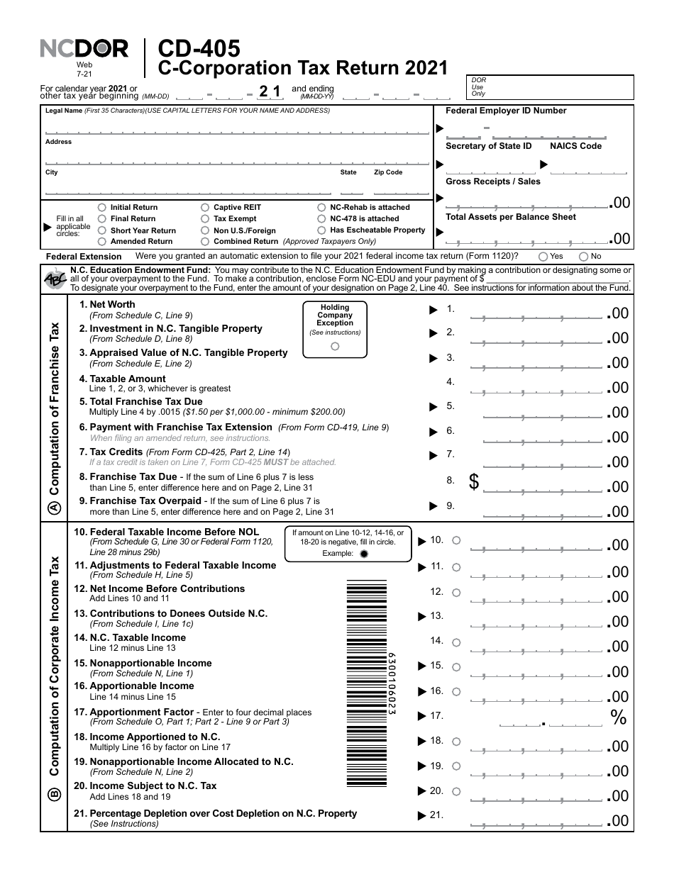 Form CD405 Download Printable PDF or Fill Online CCorporation Tax