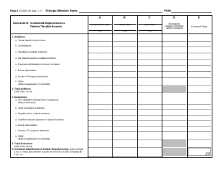 Form CD-405 CW Combined Corporate Income Tax Worksheet - North Carolina, Page 4