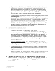 Form LACIV298 [model] Paga Settlement Agreement - County of Los Angeles, California, Page 8