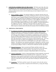 Form LACIV298 [model] Paga Settlement Agreement - County of Los Angeles, California, Page 9