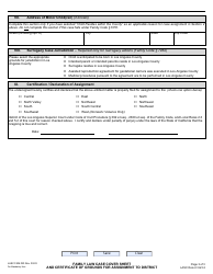 Form LASC FAM020 Family Law Case Cover Sheet and Certificate of Grounds for Assignment to District - County of Los Angeles, California, Page 3