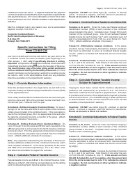 Instructions for Form CD-405 CW Combined Corporate Income Tax Worksheet - North Carolina, Page 3