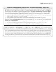 Instructions for Form CD-401S S-Corporation Tax Return - North Carolina, Page 9