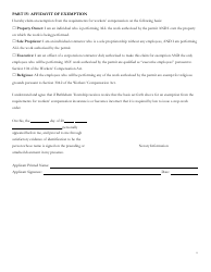 Application for Building Permit - Bethlehem Township, Pennsylvania, Page 6
