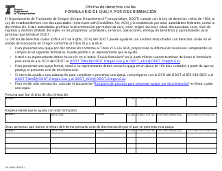 Formulario 734-5008S Formulario De Queja Por Discriminacion - Oregon (Spanish)