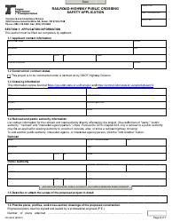 Form 735-9202 Railroad-Highway Public Crossing Safety Application - Oregon, Page 2