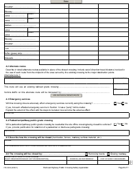 Form 735-9202 Railroad-Highway Public Crossing Safety Application - Oregon, Page 6