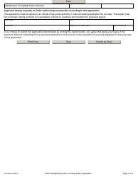 Form 735-9202 Railroad-Highway Public Crossing Safety Application - Oregon, Page 7