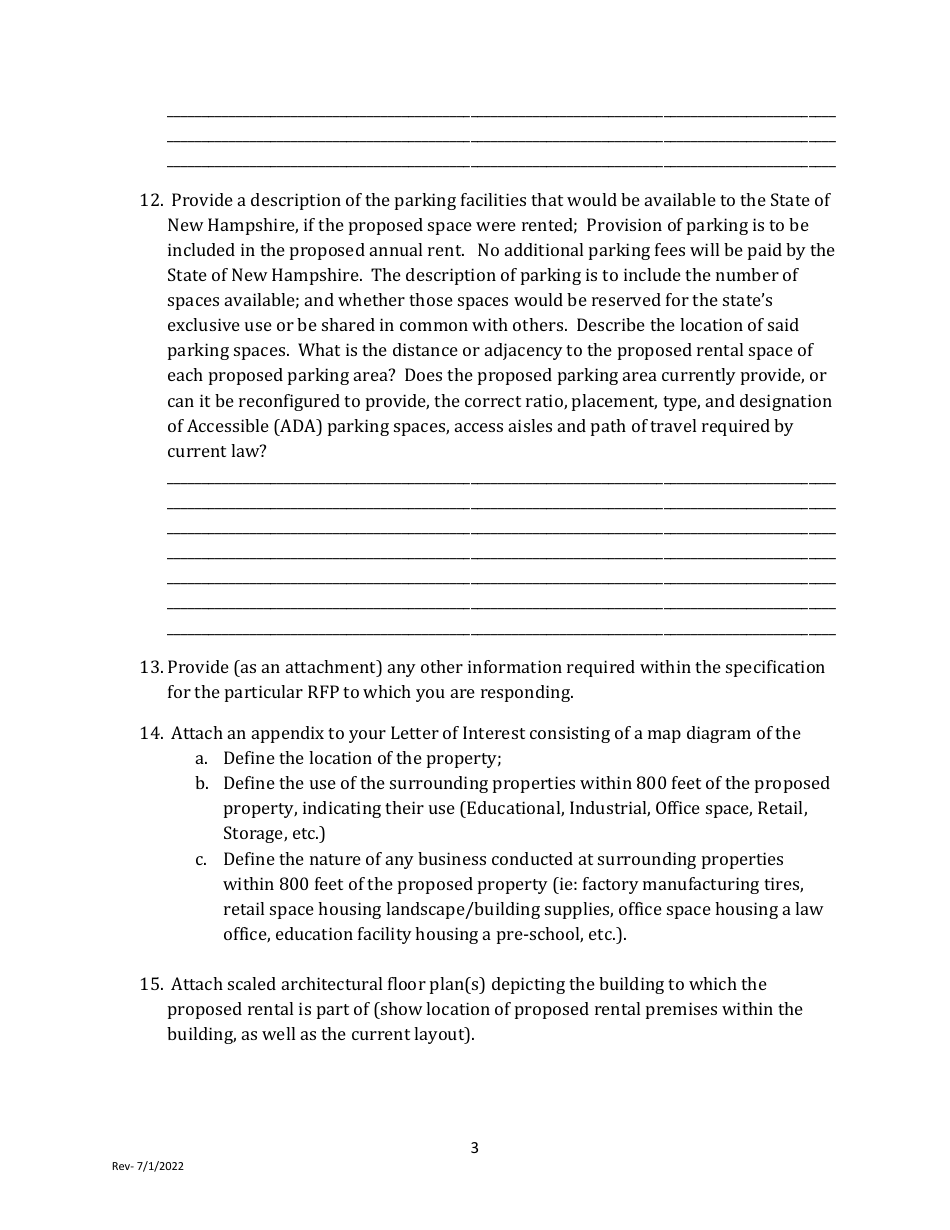 Letter of Interest - New Hampshire, Page 3