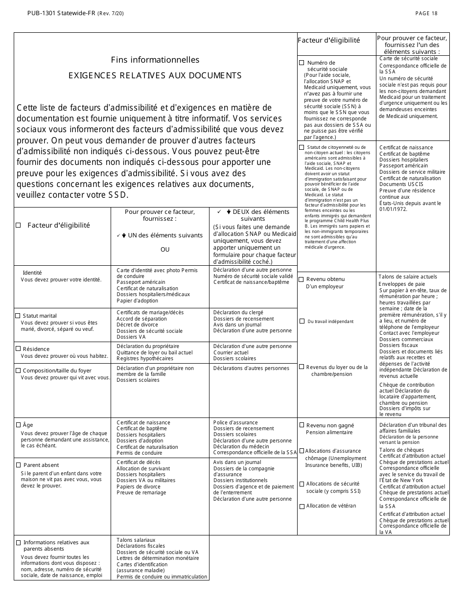 Instructions for Form LDSS-2921-FR New York State Application for Certain Benefits Andservices - New York (French), Page 19