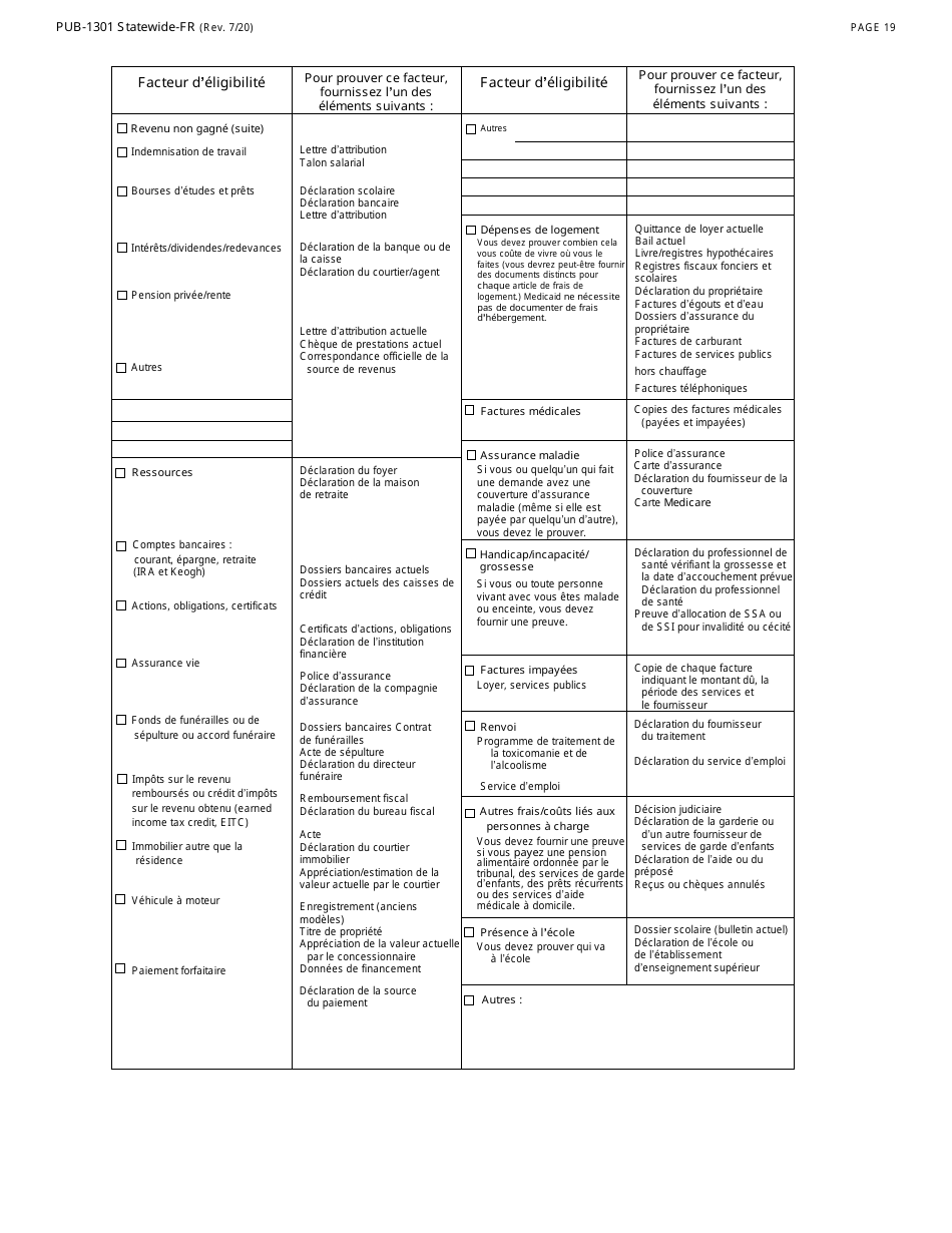 Instructions for Form LDSS-2921-FR New York State Application for Certain Benefits Andservices - New York (French), Page 20