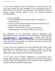 Instructions for Form LDSS-2921-FR New York State Application for Certain Benefits Andservices - New York (French), Page 2