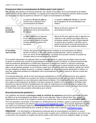 Form LDSS-5171 Acknowledgment of Parentage - New York (French), Page 4