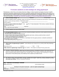 Form OTDA-4987 &quot;Language Access Complaint Form&quot; - New York (Polish)