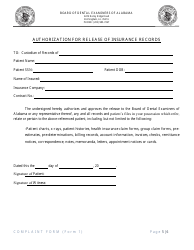 Form 1 Complaint Form - Alabama, Page 5