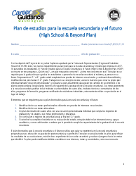 Document preview: Plan De Estudios Para La Escuela Secundaria Y El Futuro - Washington (Spanish)