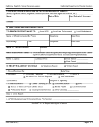 Form SOC342 Report of Suspected Dependent Adult/Elder Financial Abuse - for Use by Financial Institutions - California, Page 2