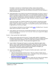 Instructions for Point Source Project Loan Application (Design and Construction Projects) - Oregon, Page 4