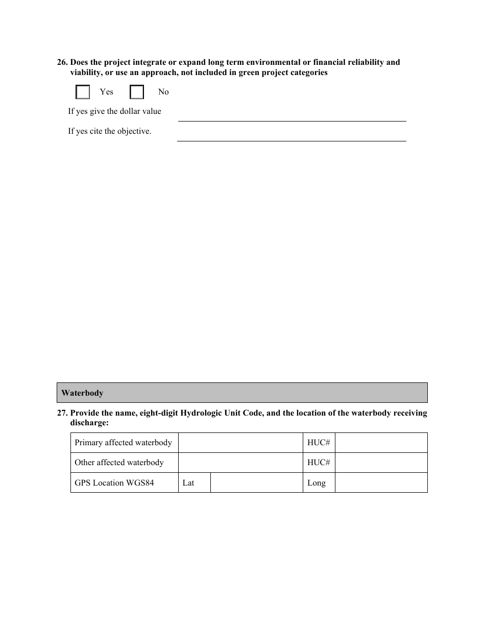 Point Source Project Loan Application (Design and Construction Projects) - Oregon, Page 11