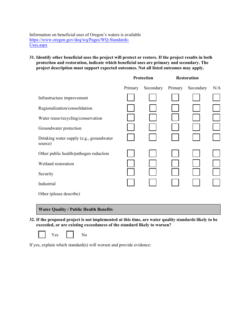 Point Source Project Loan Application (Design and Construction Projects) - Oregon, Page 13