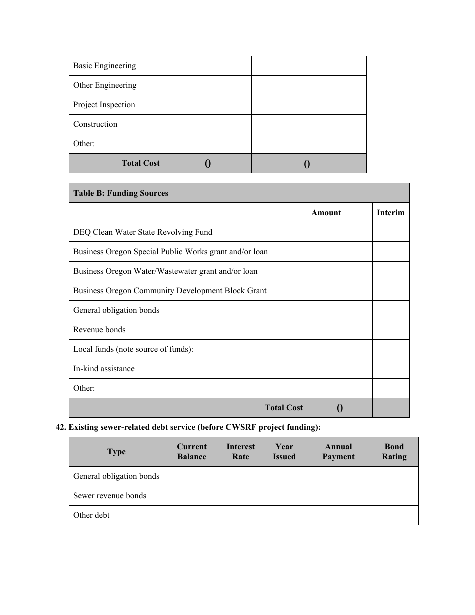 Point Source Project Loan Application (Design and Construction Projects) - Oregon, Page 20