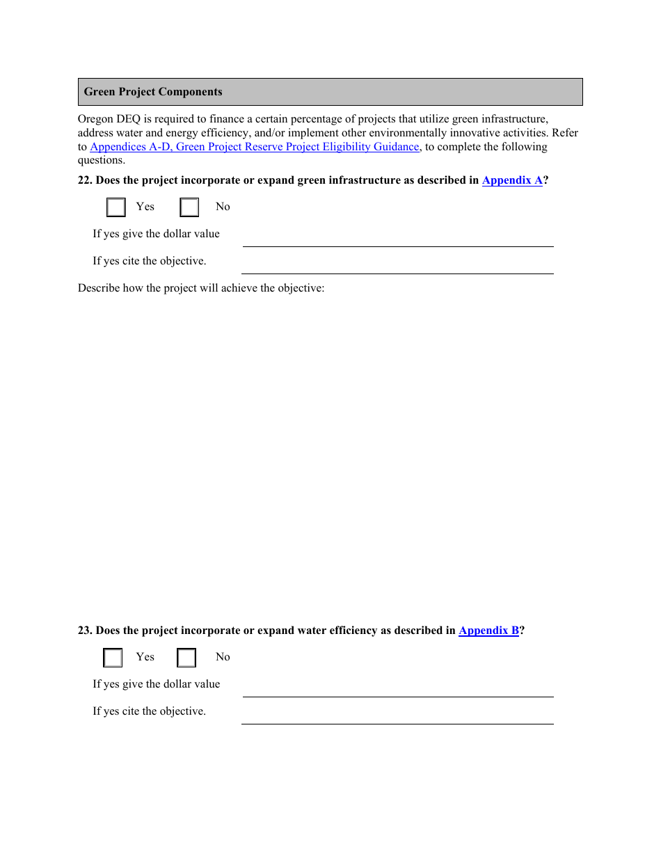 Point Source Project Loan Application (Design and Construction Projects) - Oregon, Page 8