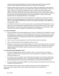 Application for 2300a Npdes Pesticide General Permit - Oregon, Page 6