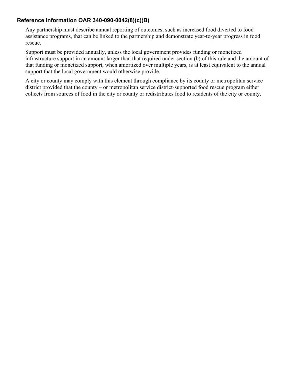 Waste Prevention and Reuse Program Element - Food Rescue Program - Oregon, Page 3