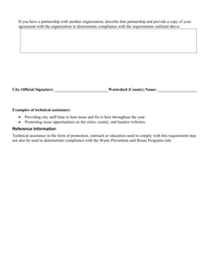 Waste Prevention and Reuse Program Element - Technical Assistance to Sustain the Reuse, Repair, Leasing, or Sharing of Material Program - Oregon, Page 2