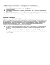 Waste Prevention and Reuse Education in Elementary and Secondary Schools Program Plan - Oregon, Page 2