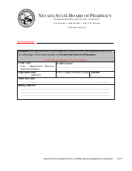 Advanced Practice Registered Nurse (Aprn) Dispensing Registration Application - Nevada, Page 6