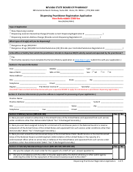 Dispensing Practitioner Registration Application - Nevada, Page 2