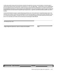 Dispensing Practitioner Registration Application - Nevada, Page 4