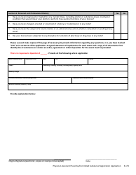 Physician Assistant (Pa) Prescribe/Controlled Substance Registration Application - Nevada, Page 3