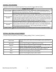 Instructions for Supplier (Vendor) Management Form - Georgia (United States), Page 4