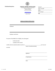 Document preview: Form LB-1097 Medical Record Certification - Tennessee