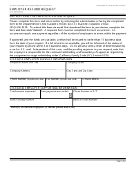 Document preview: Form DCSS0682 Employer Refund Request - California