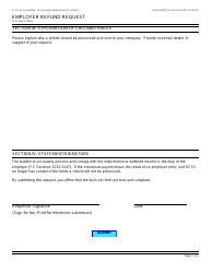 Form DCSS0682 Employer Refund Request - California, Page 2
