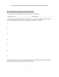 Agricultural Compost Registration Application Form - Rhode Island, Page 4