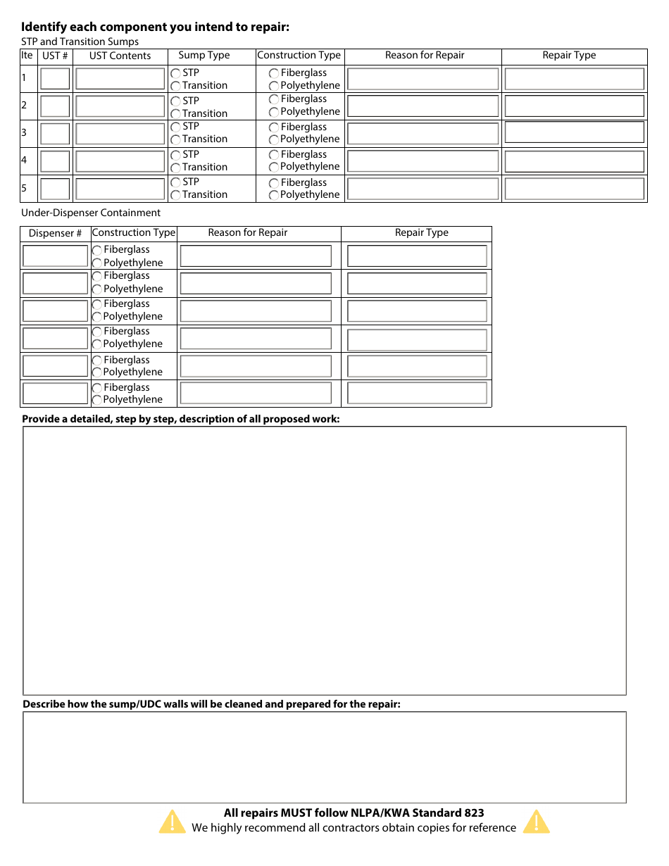 Sump and Under-Dispenser Containment Repair Application - Rhode Island, Page 3