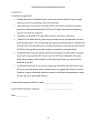 Agricultural Energy Program Grant Application Form for a Renewable Energy Project - Rhode Island, Page 10