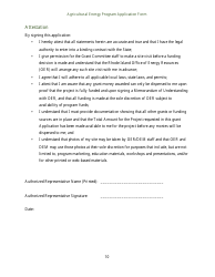 Agricultural Energy Program Grant Application Form for an Energy Efficiency Project - Rhode Island, Page 10