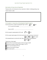 Agricultural Energy Program Grant Application Form for an Energy Efficiency Project - Rhode Island, Page 4