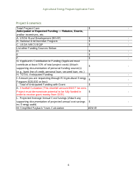 Agricultural Energy Program Grant Application Form for an Energy Efficiency Project - Rhode Island, Page 6