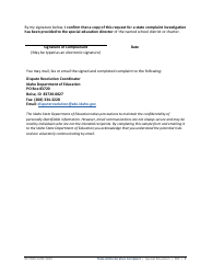 State Administrative Complaint - Special Education - Idaho, Page 3